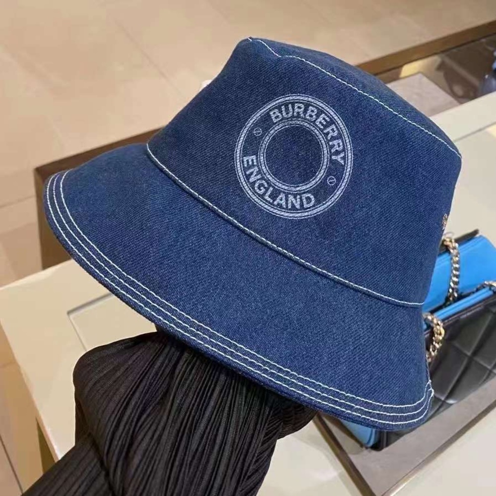 New Burberry logo denim bucket hat